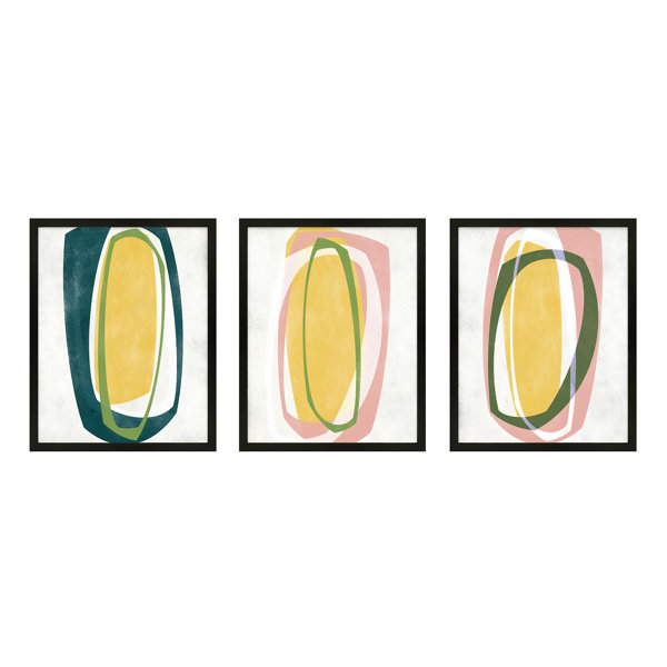 Joss & Main Orbit 12 And 13 by Jacques Pilon 3 Piece Picture Frame